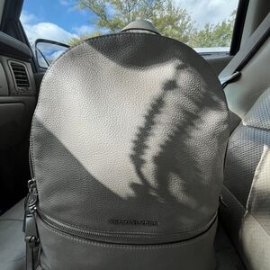 Michael Kors Charcoal Leather Backpack